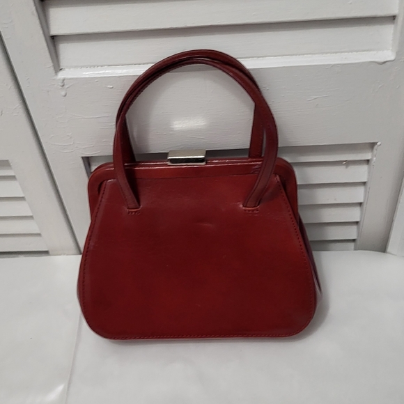 Fossil handheld leather red small bag - Picture 2 of 7